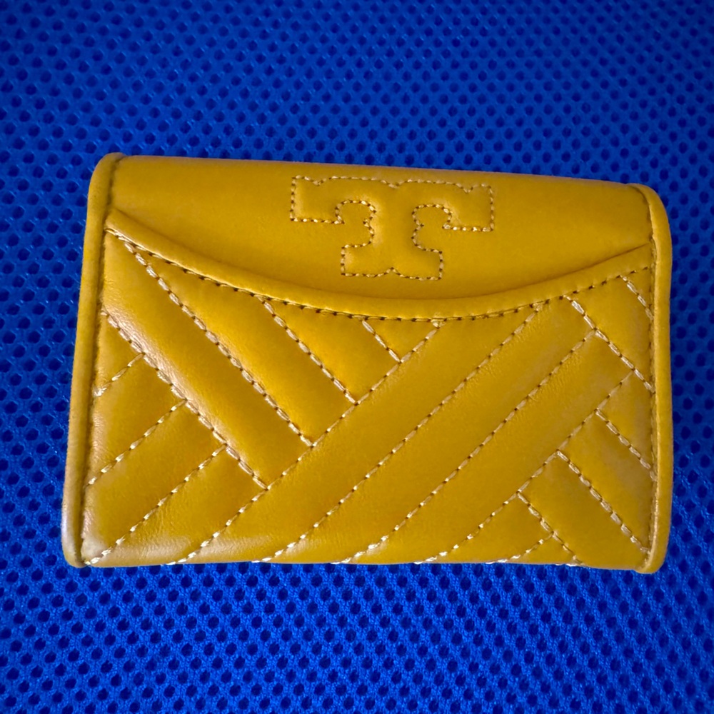 Tory Burch Yellow Alexa Foldable Wallet #50648